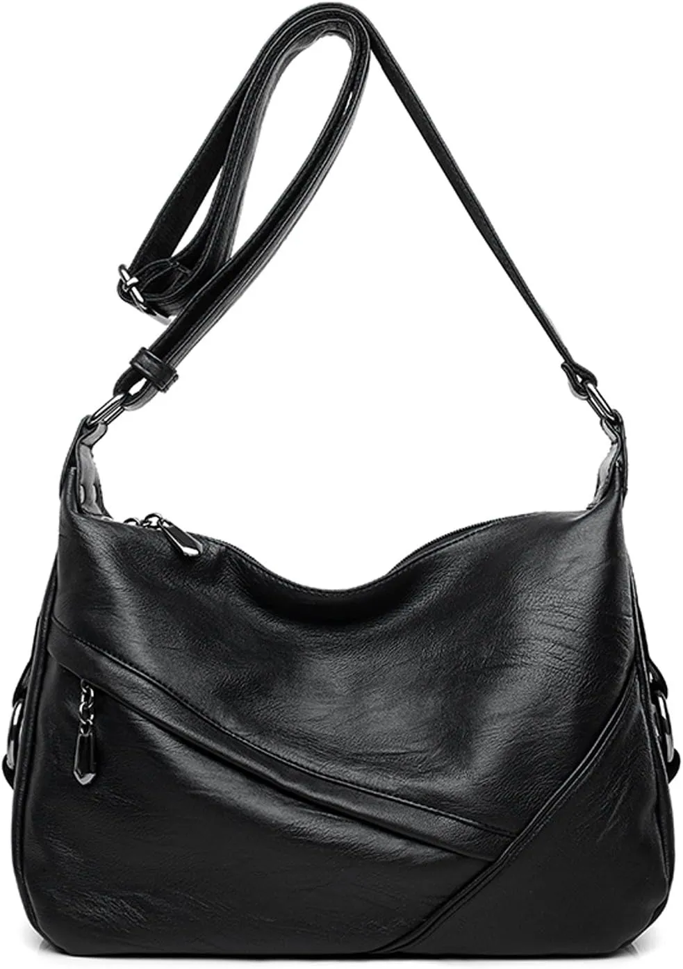 Covelin Women's Medium Retro Sling Shoulder Bag from, Soft Faux Leather Handbag