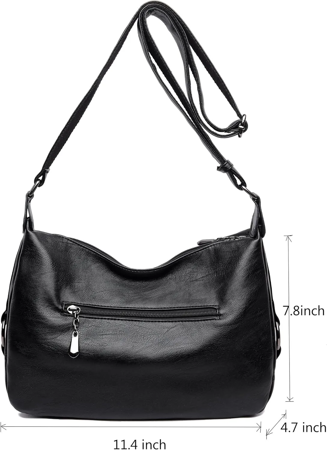 Covelin Women's Medium Retro Sling Shoulder Bag from, Soft Faux Leather Handbag