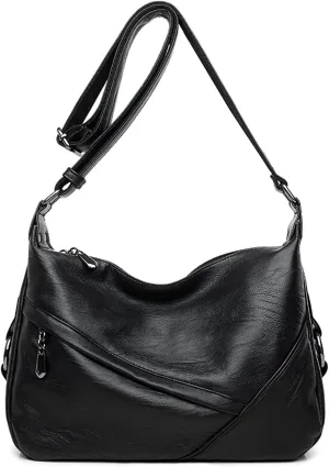 Covelin Women's Medium Retro Sling Shoulder Bag from, Soft Faux Leather Handbag