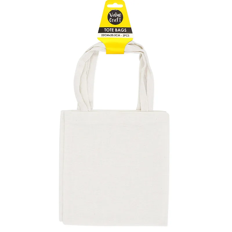 CRAFT TOTE BAG 22X20.5CM 2PC