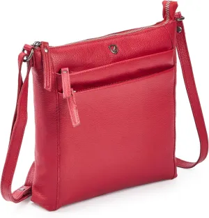 Crossbody Bag for Women Trendy Real Leather Purse Small Soft Pebbled Handbags Crossover Shoulder Pocketbook