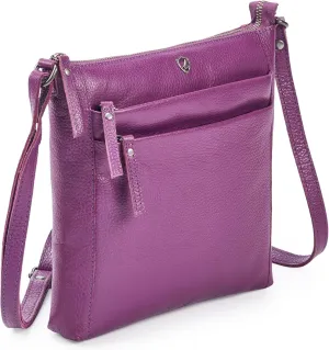 Crossbody Bag for Women Trendy Real Leather Purse Small Soft Pebbled Handbags Crossover Shoulder Pocketbook