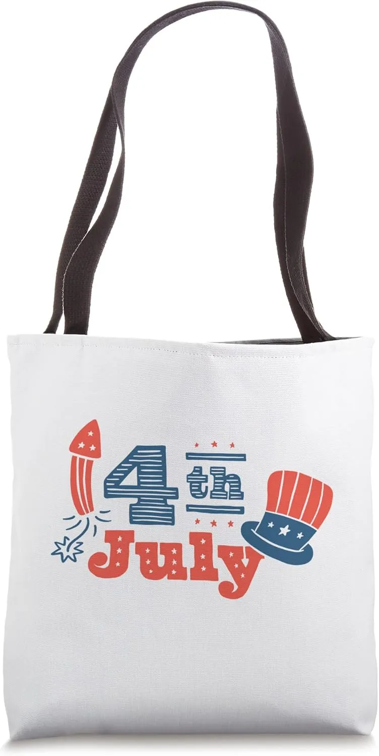 Custom 4th of July Design - Limited White Print Tote Bag