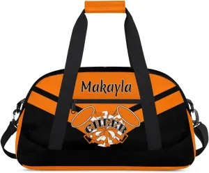 Custom Cheerleader Bag Dance for Girl Personalized Name Cheer Duffle Bag Cheerleading Gifts Overnight Bags