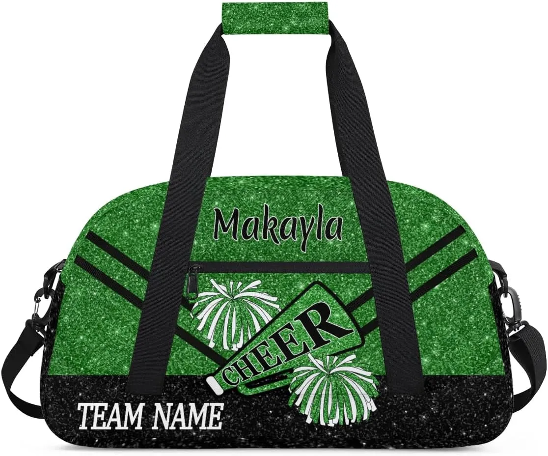 Custom Cheerleading Bag for Girls with Name and Team Name Personalized Cheer Duffle Bag Kids Weekend Travel Bag