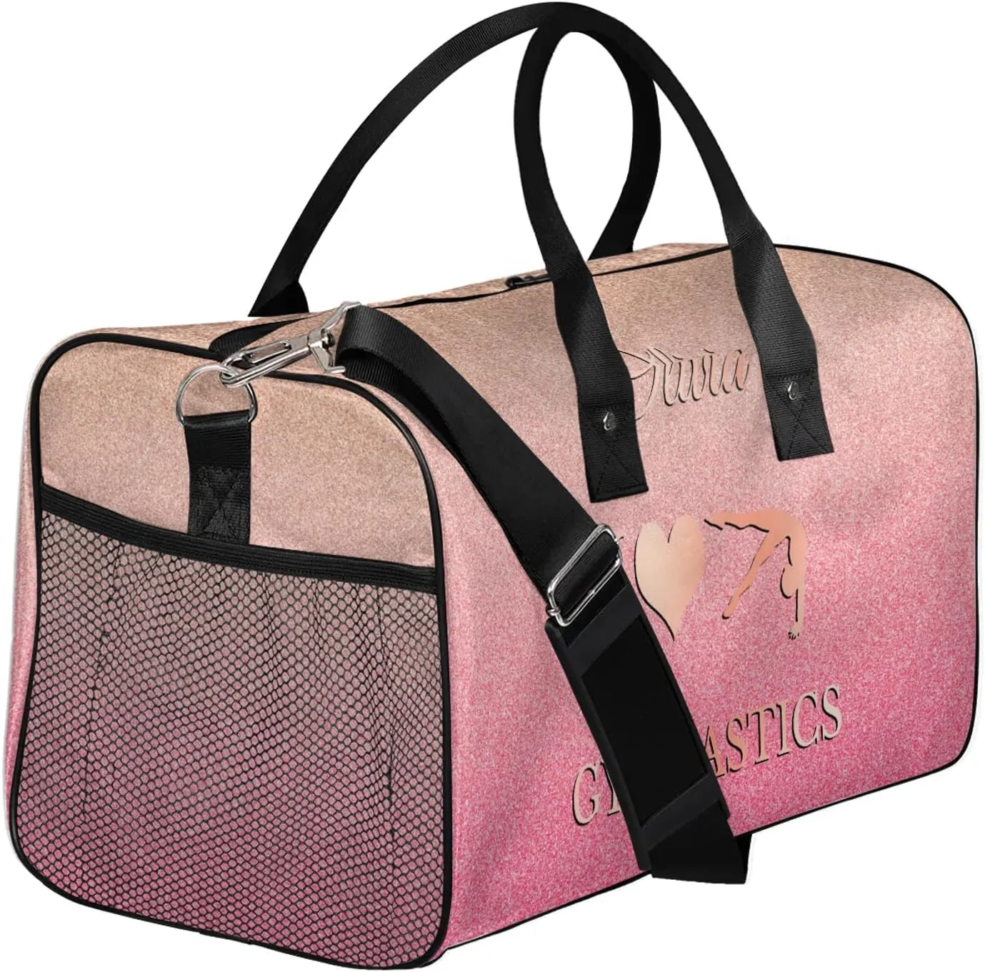 Custom Gymnastics Duffel Bag Personalized Name Dance Ballet Bags Waterproof