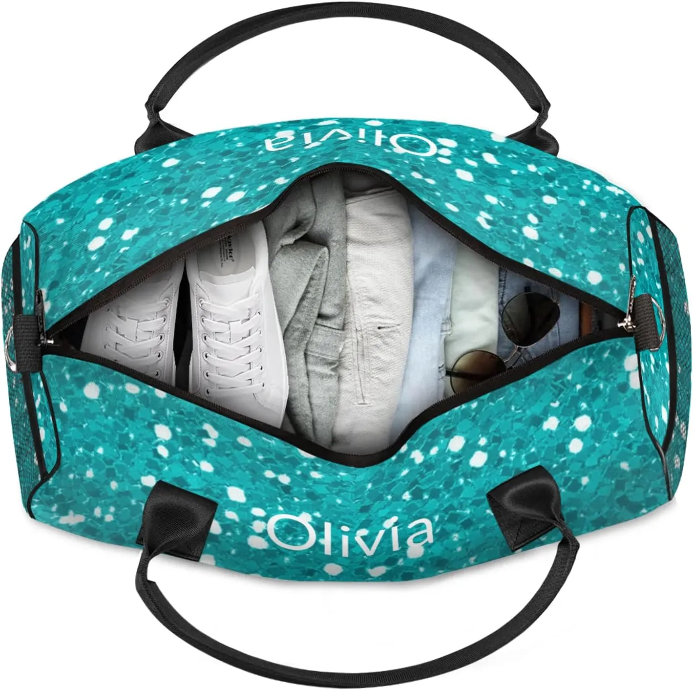 Custom Gymnastics Duffel Bag Personalized Name Dance Ballet Bags Waterproof