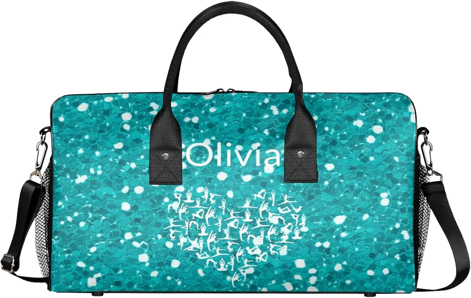 Custom Gymnastics Duffel Bag Personalized Name Dance Ballet Bags Waterproof