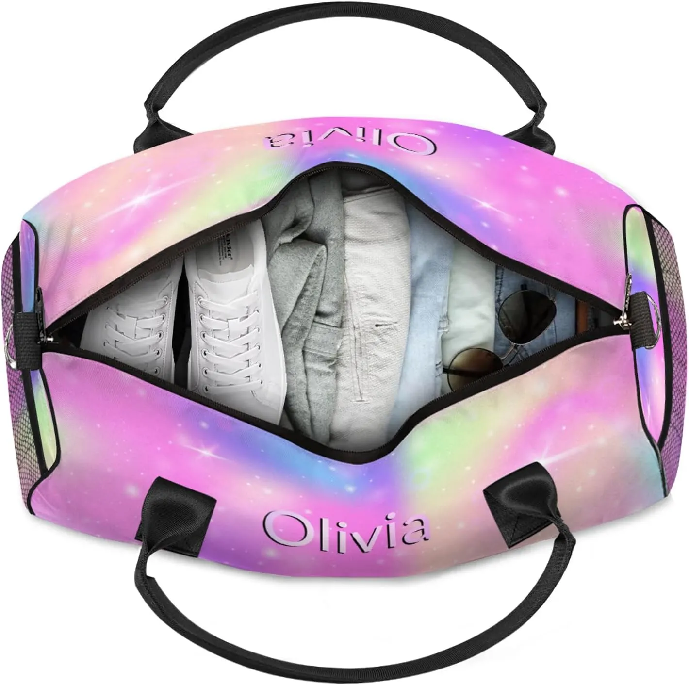 Custom Gymnastics Duffel Bag Personalized Name Dance Ballet Bags Waterproof