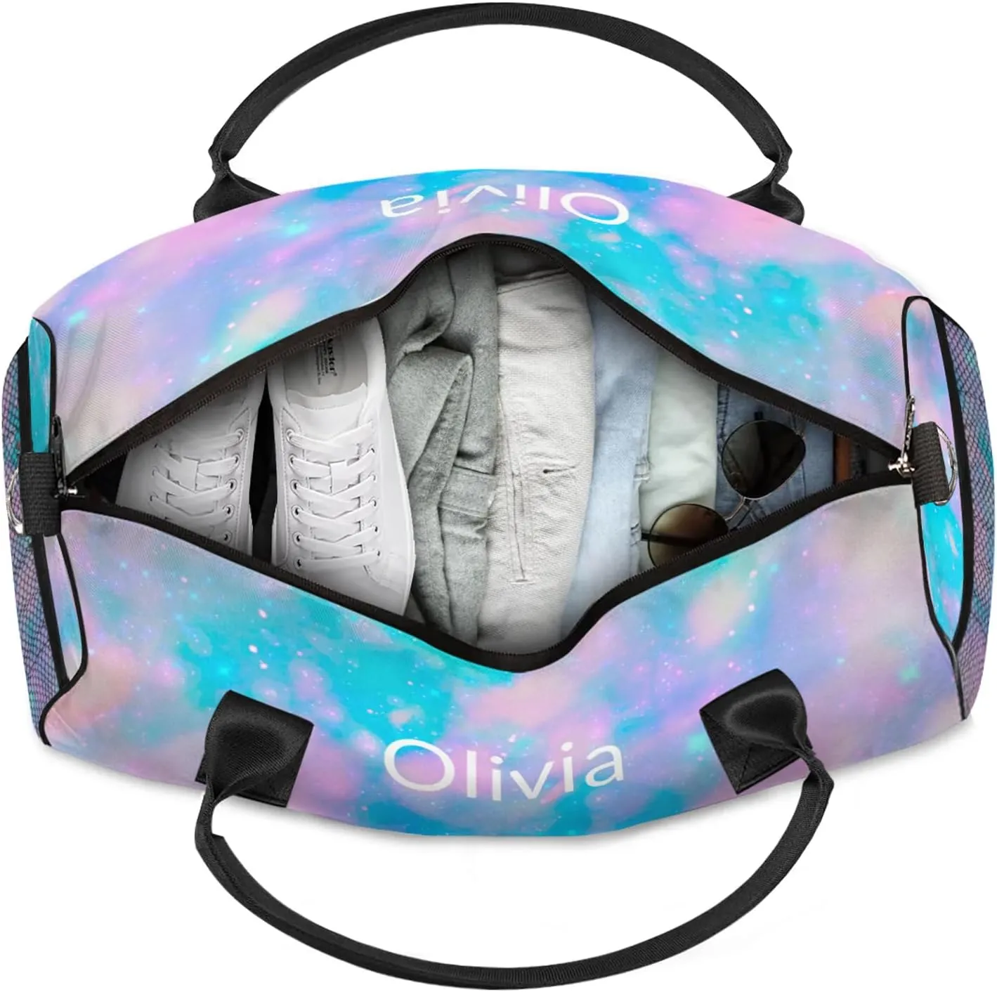 Custom Gymnastics Duffel Bag Personalized Name Dance Ballet Bags Waterproof