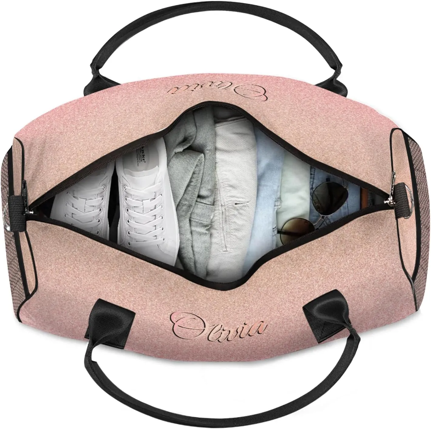 Custom Gymnastics Duffel Bag Personalized Name Dance Ballet Bags Waterproof
