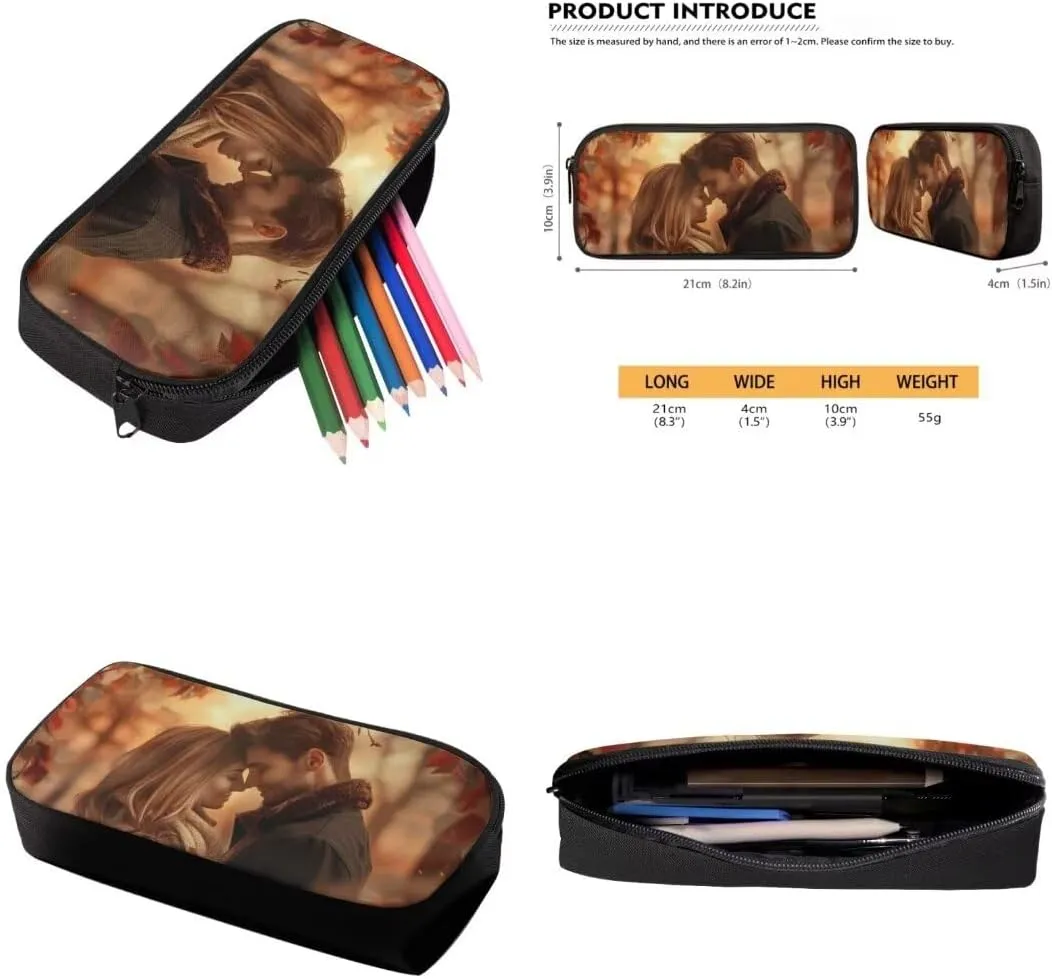 Custom Image Name Backpack with Lunch Bag for Boys Girls Multi-Functional Large Messenger Bag for School Waterproof Leakprood Freezable Lunch Bag and Pencil Case for Students