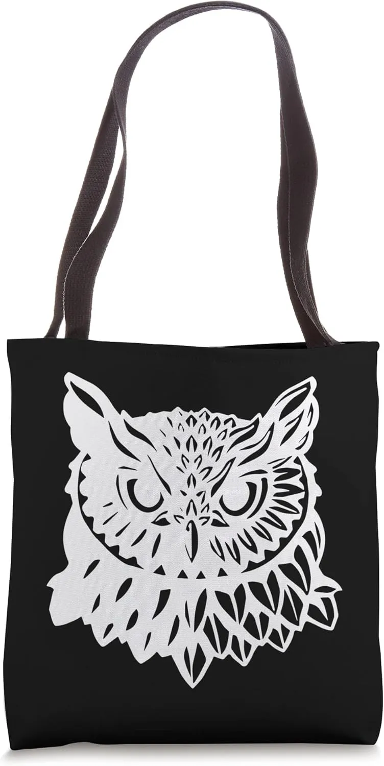 Custom Owl Design - Limited White Print Tote Bag