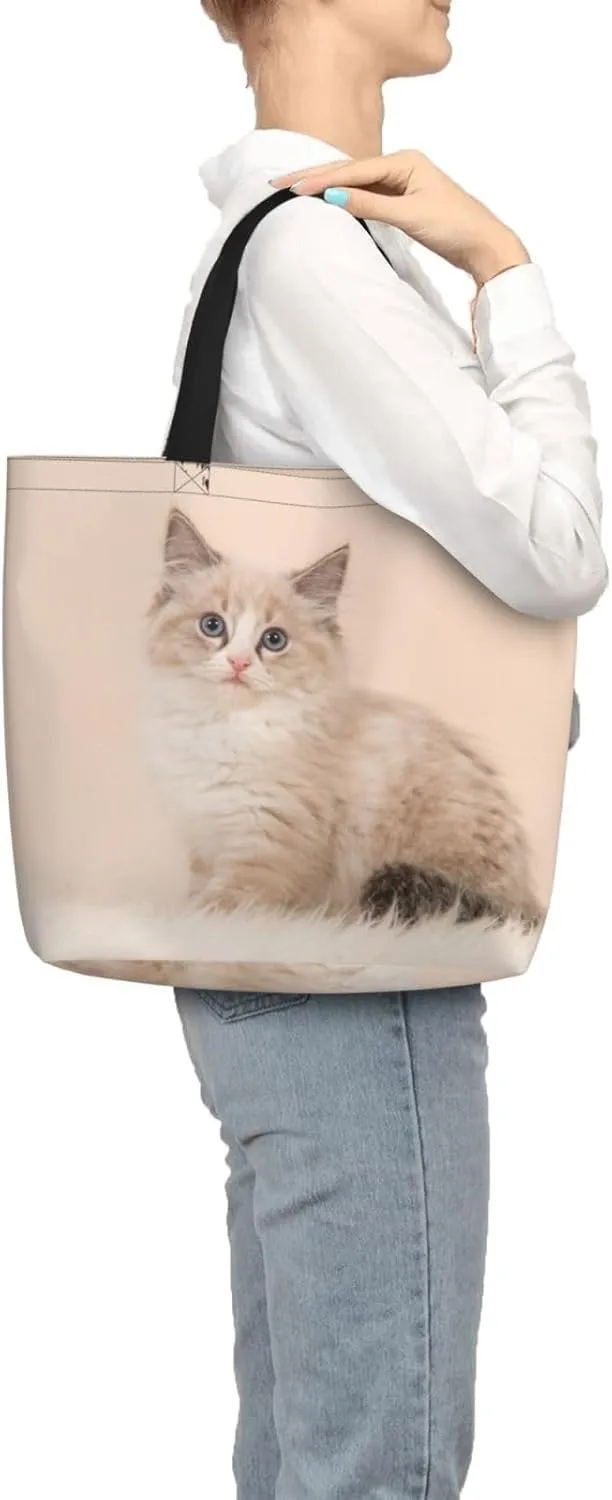 Custom Tote Bag, Custom Bag with Text Photo, Personalized Shopping Bags Reusable Grocery Bags Bulk For Work Travel Gifts