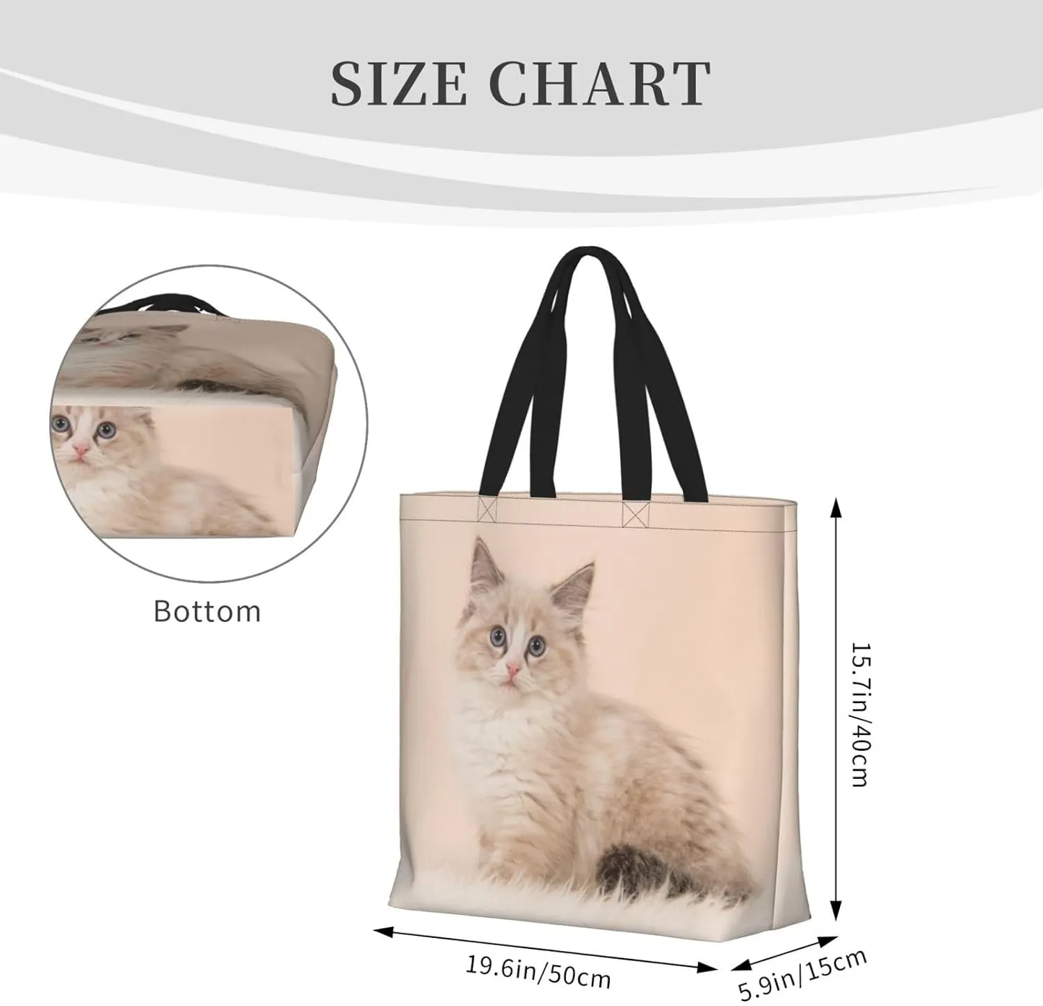 Custom Tote Bag, Custom Bag with Text Photo, Personalized Shopping Bags Reusable Grocery Bags Bulk For Work Travel Gifts