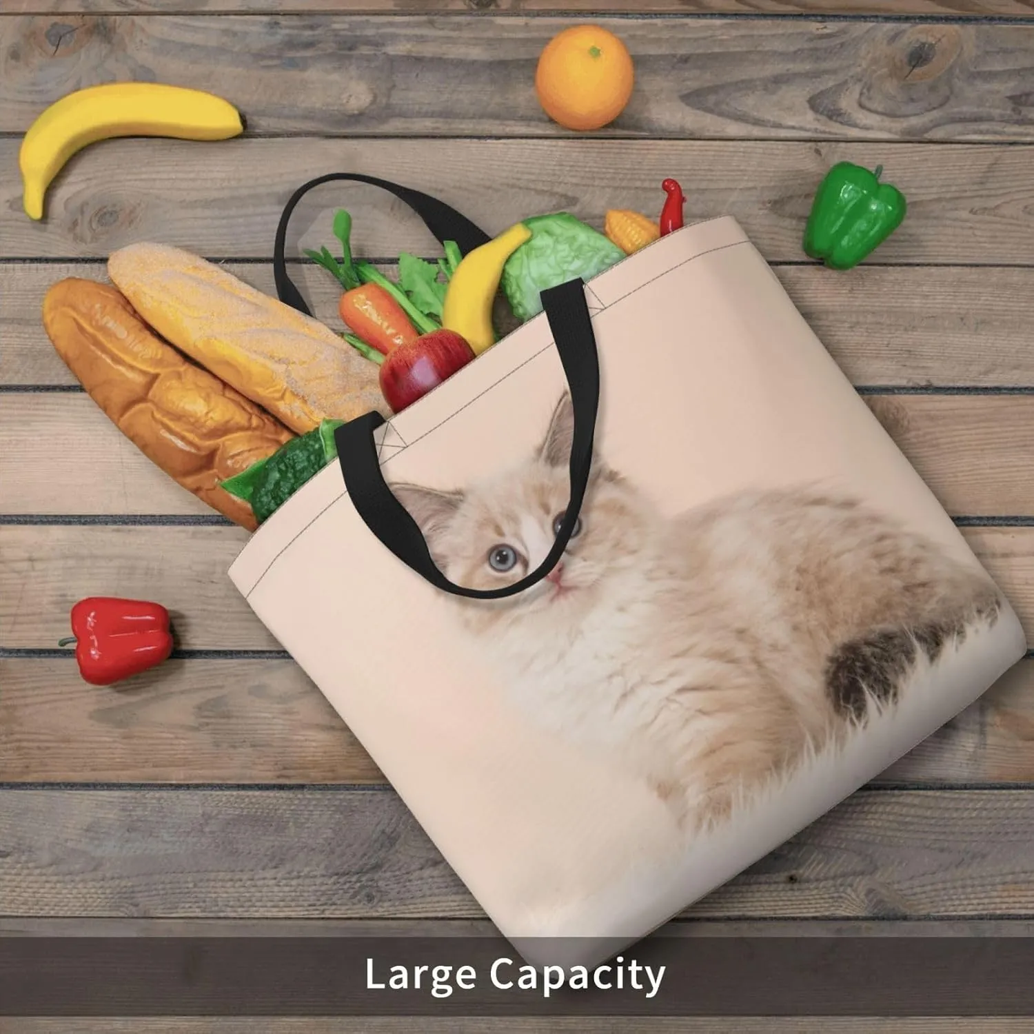 Custom Tote Bag, Custom Bag with Text Photo, Personalized Shopping Bags Reusable Grocery Bags Bulk For Work Travel Gifts