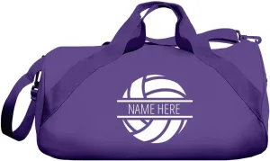 CUSTOMIZED GIRL Custom Volleyball Duffle - Personalized Gym Bag - Purple