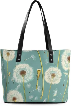 Dandelion Women's Handbag Fashion Shoulder Bag Purse Leather Tote Bags Crossbody Travel
