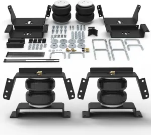 DEEAGLE Air Bags Suspension Kit for 1969-2004 Ford F-250 F-350, 1975-1996 Ford F-150, 1994-2002 Dodge Ram 1500 2500 3500, Rear Helper Airbags for Towing 5000lbs (DESK57215)