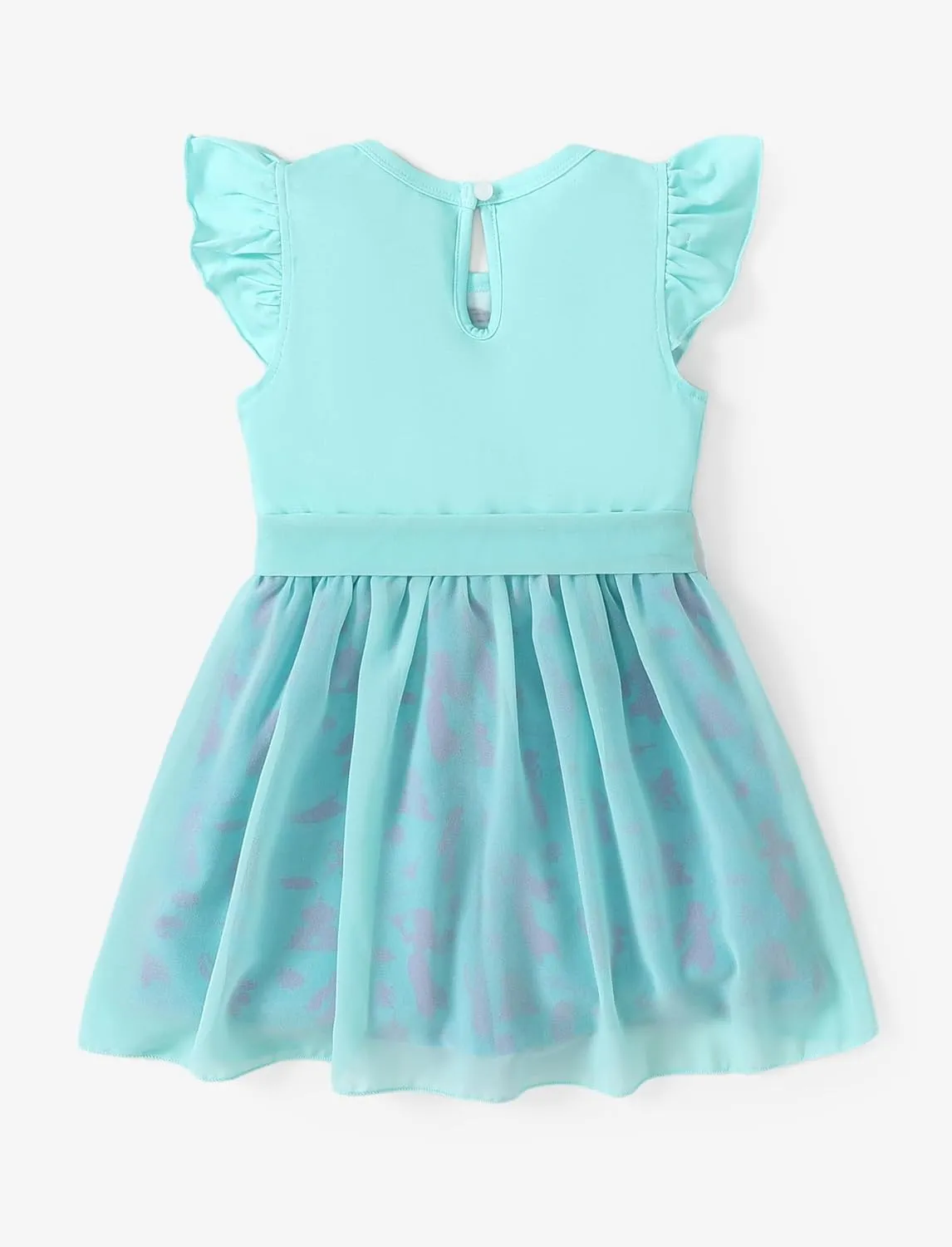 Disney Frozen Elsa Princess Ariel Minnie Mouse Toddler Girl Romper With Tulle Skirt Overlay Birthday Summer Jumpsuit 2-8Years