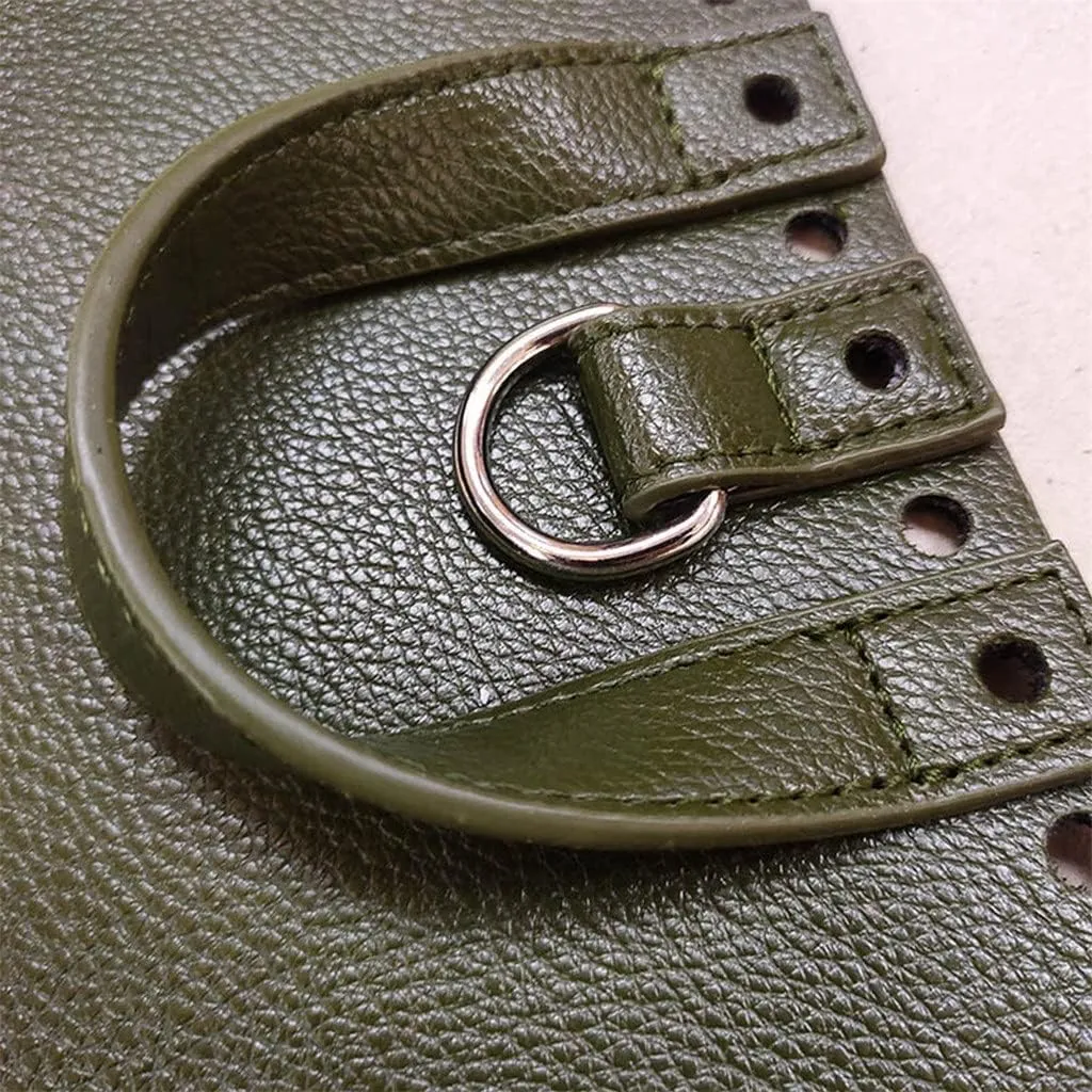 DIY Handmade Bag Accessories with Bag Bottom Flap Cover Shoulder Strap Bag Belt Hardware Parts for Women Backpack(Black-JoJo's Bizarre Adventure1)