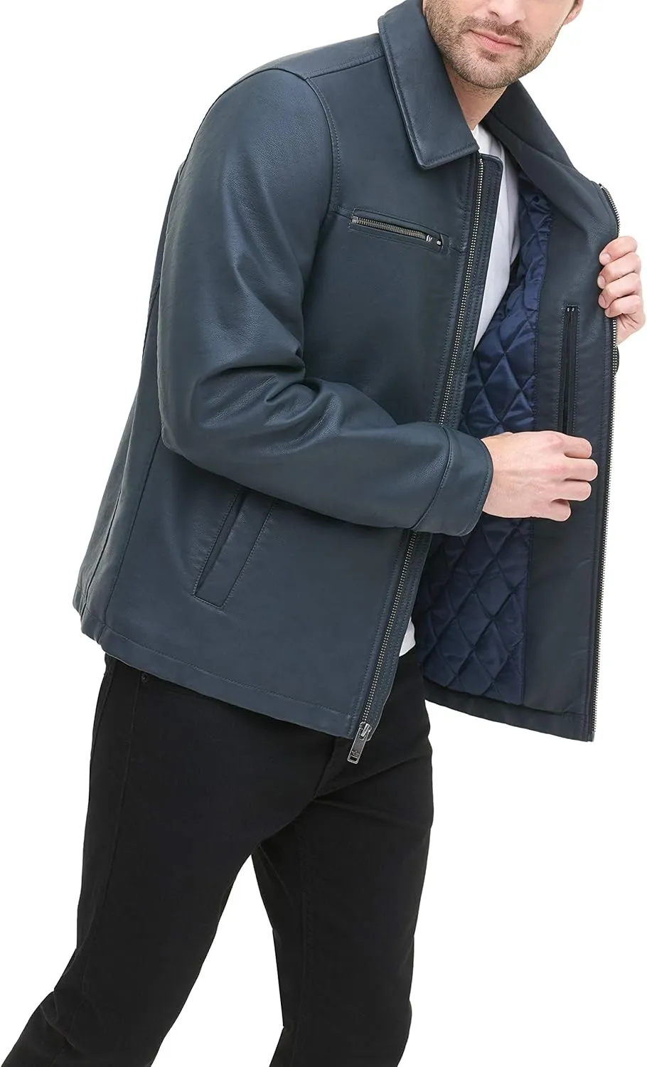 Dockers Men's James Faux Leather Jacket (Regular, Big & Tall Sizes)