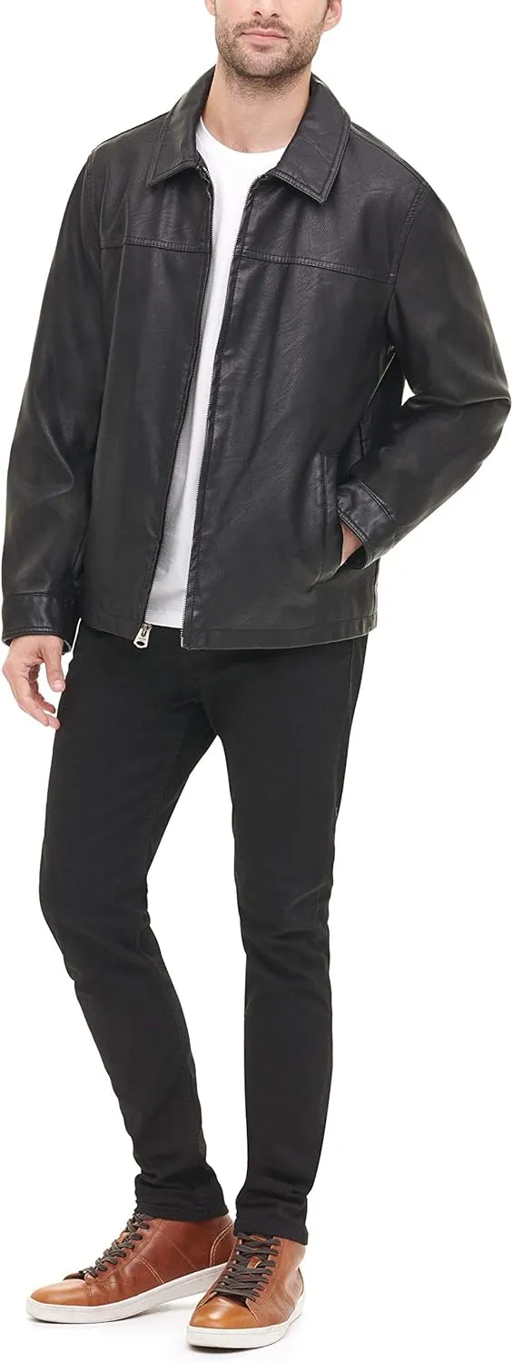 Dockers Men's James Faux Leather Jacket (Regular, Big & Tall Sizes)