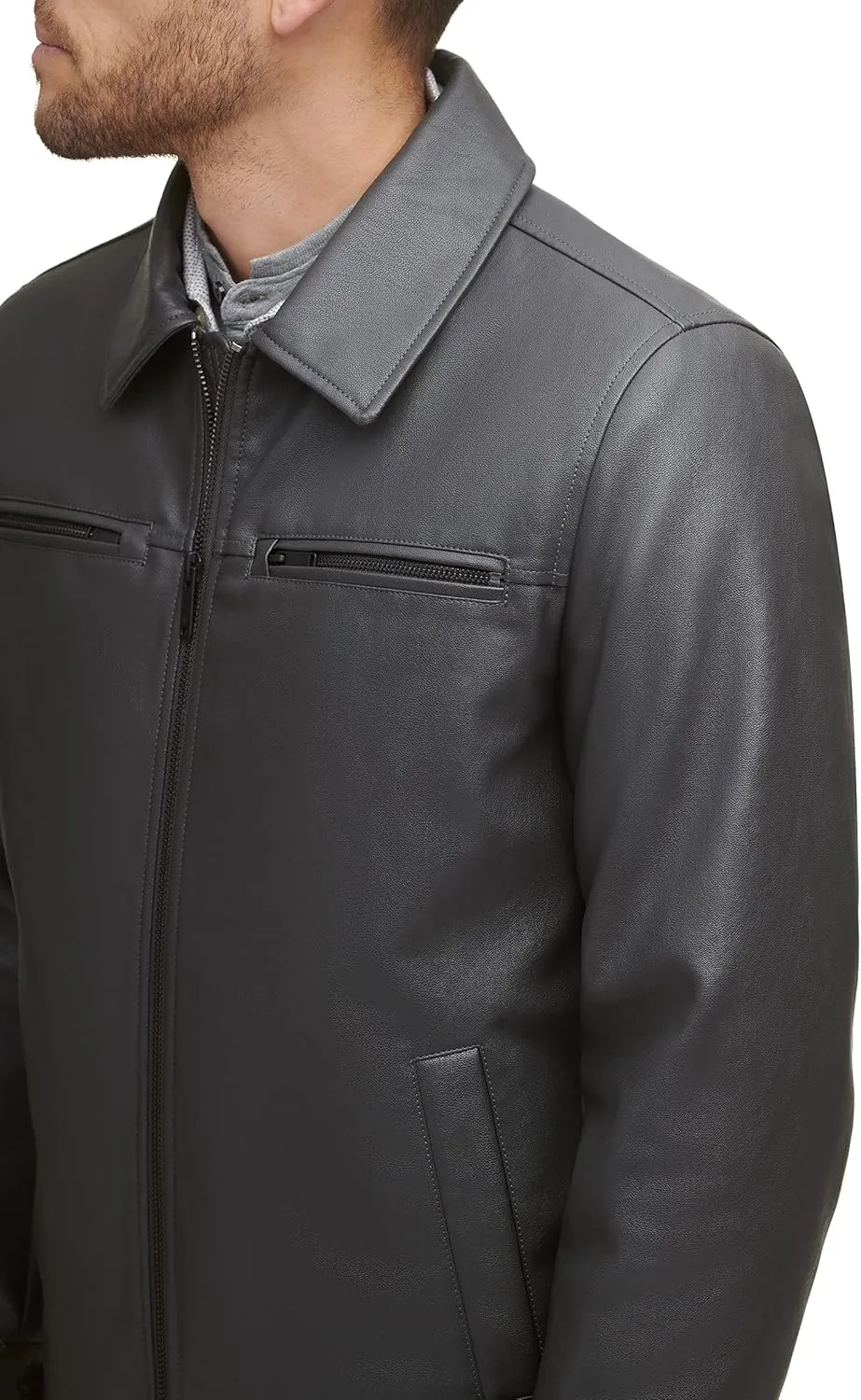 Dockers Men's James Faux Leather Jacket (Regular, Big & Tall Sizes)