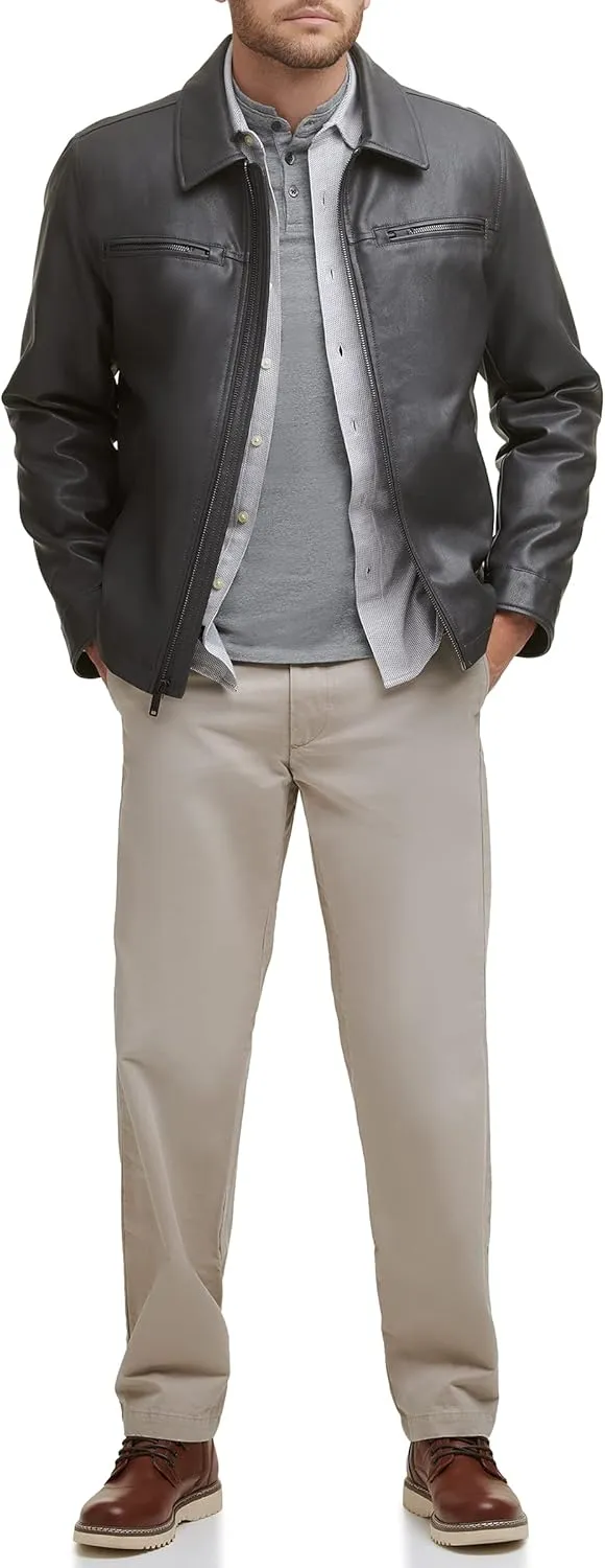 Dockers Men's James Faux Leather Jacket (Regular, Big & Tall Sizes)