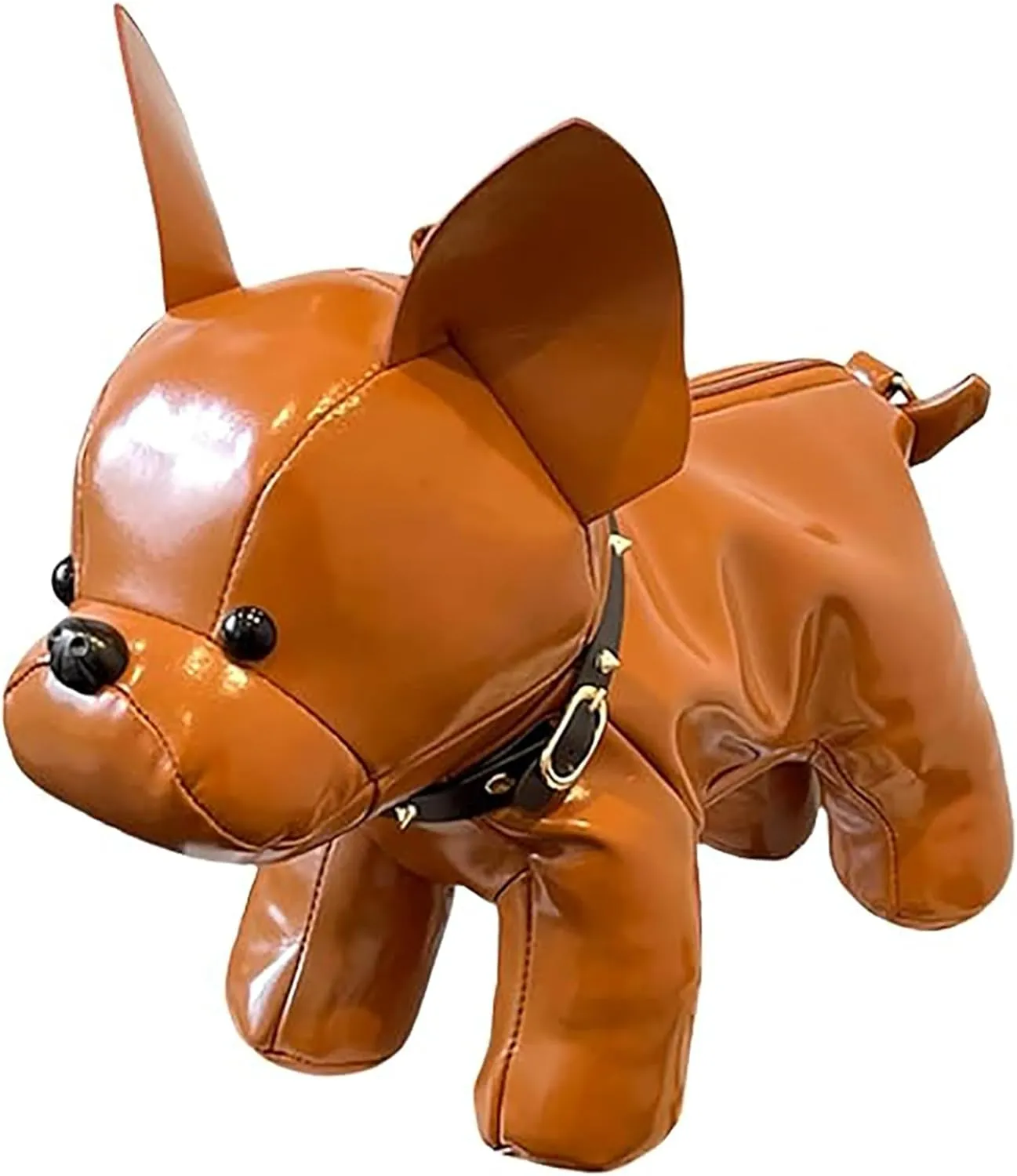 Dog Shaped Shoulder Bag for Women Cute Unique Cartoon Animal Crossbody Bag PU Leather Clutch Purse Handbags for Pet Lover