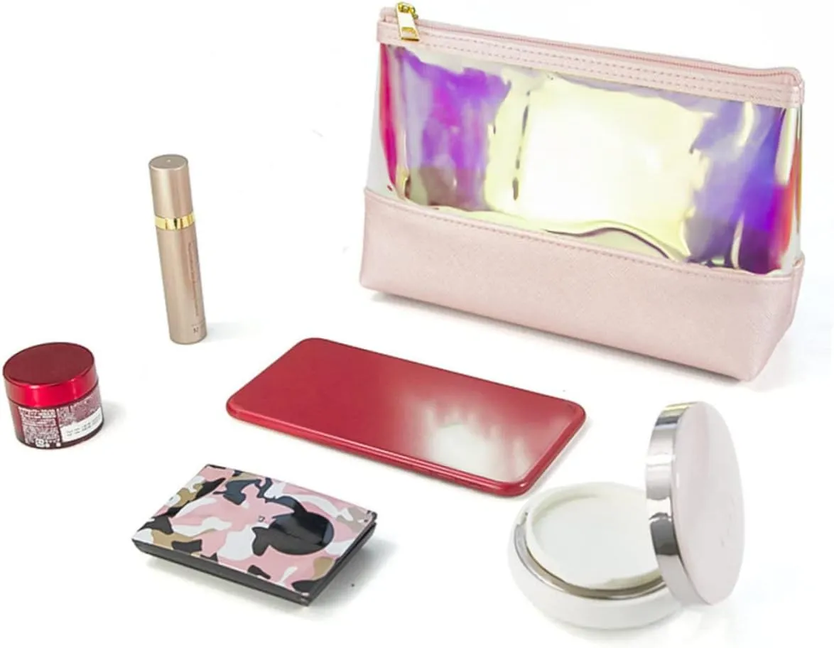 DOITOOL Cosmetic Bag Travel Toiletry Bag Makeup Bag Multipurpose Cosmetics Bag Travel Wash Pouch Set Make up, Assorted Color, 22X15CM