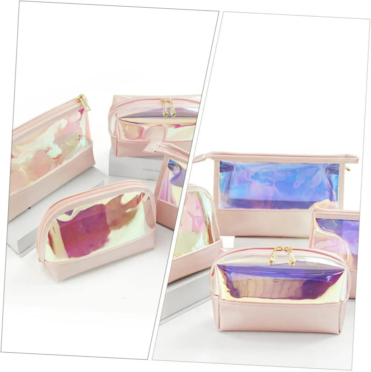 DOITOOL Cosmetic Bag Travel Toiletry Bag Makeup Bag Multipurpose Cosmetics Bag Travel Wash Pouch Set Make up, Assorted Color, 22X15CM