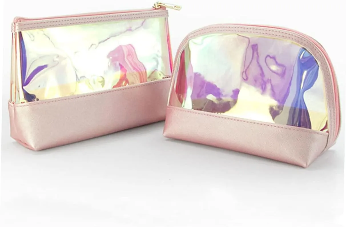 DOITOOL Cosmetic Bag Travel Toiletry Bag Makeup Bag Multipurpose Cosmetics Bag Travel Wash Pouch Set Make up, Assorted Color, 22X15CM