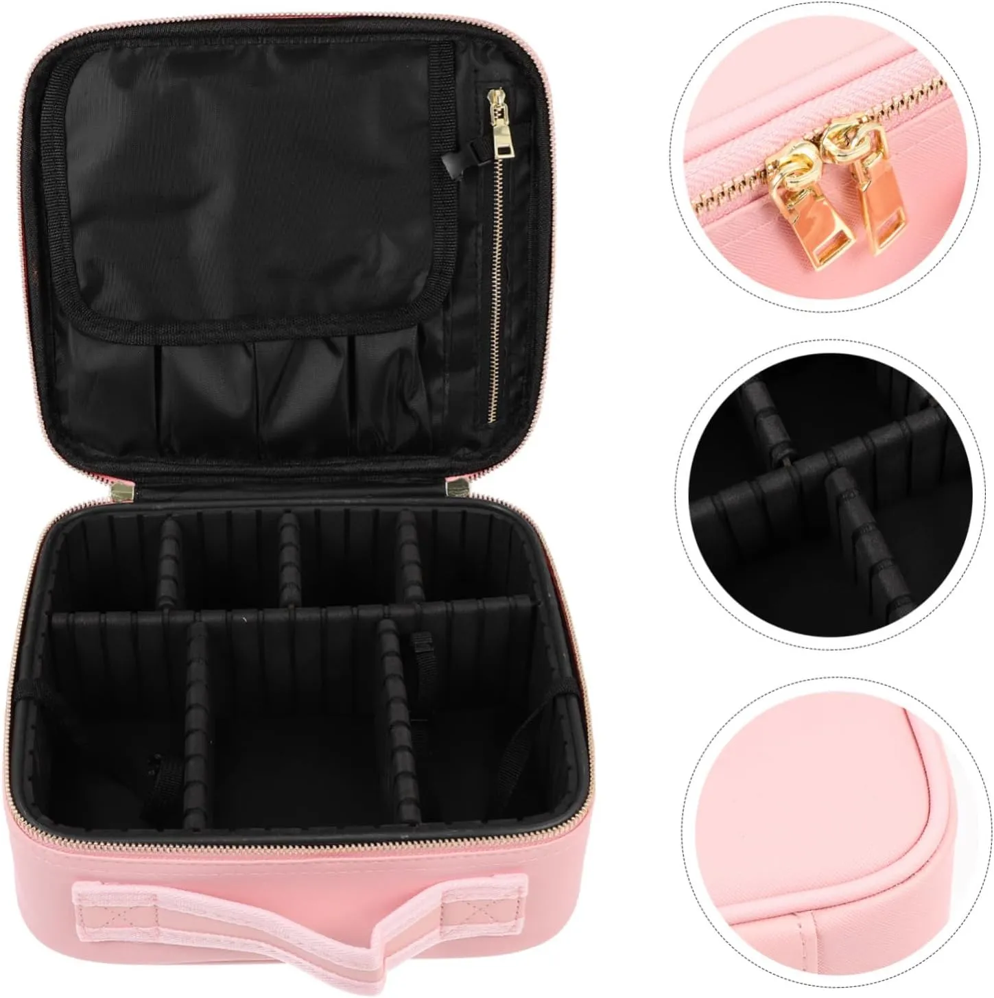 DOITOOL Makeup Travel Bag Toiletry Travel Bag Large Makeups Pouch Cosmetics Carrier Sturdy Compact