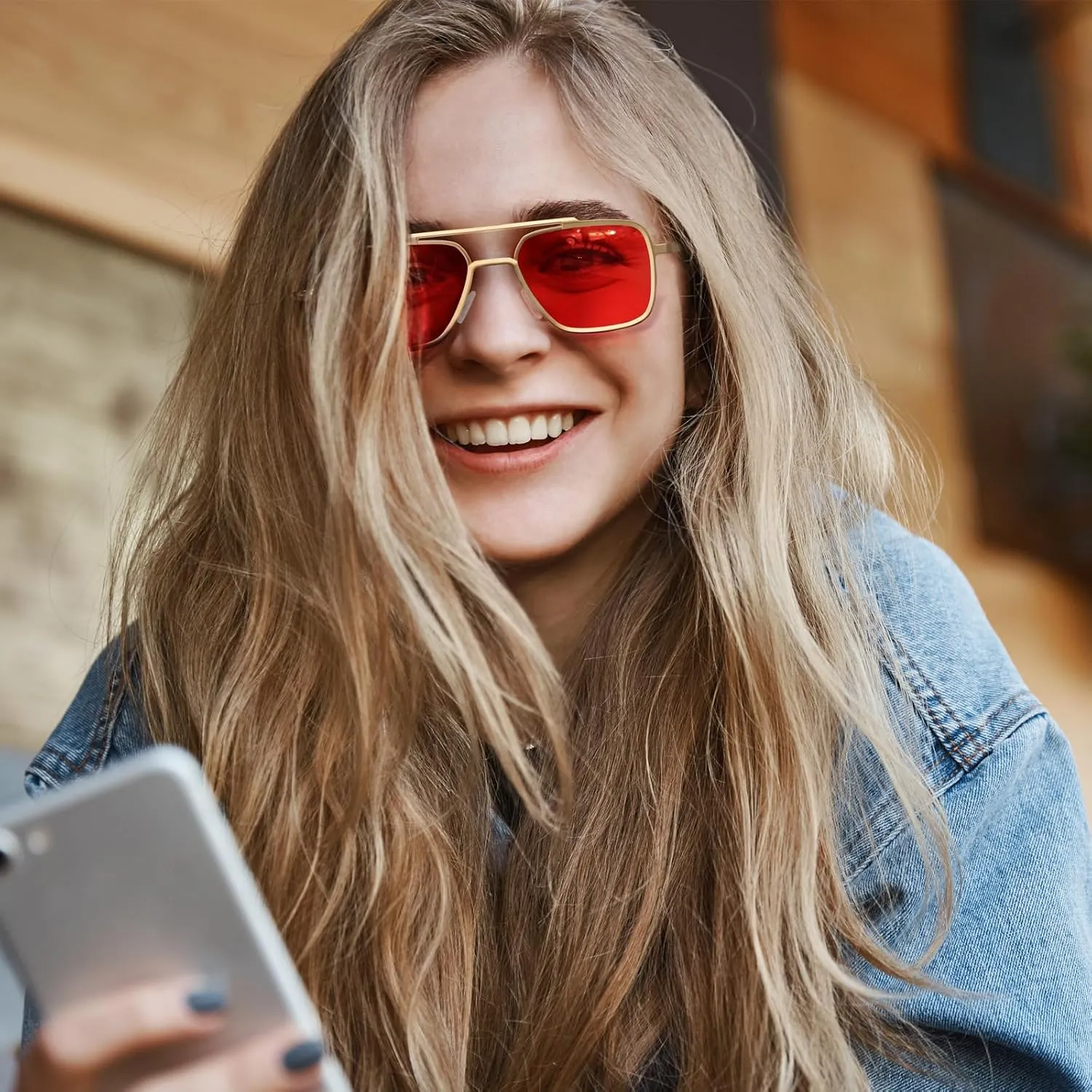 Dollger Sunglasses Men's Square Aviator Spring Hinge Metal Frame Women's Sunglasses Comfortable Punk Sunglasses Men's