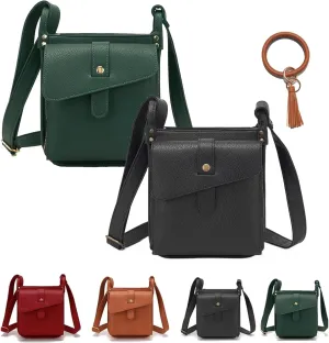Dollver Crossbody Purse, Dollver Unique Design Crossbody Leather Bag, Crossbody Handbag for Women with Adjustable Strap