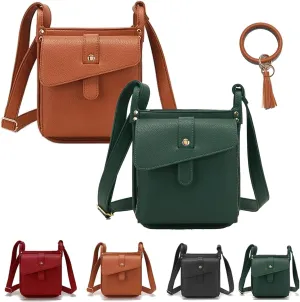 Dollver Crossbody Purse, Dollver Unique Design Crossbody Leather Bag, Crossbody Handbag for Women with Adjustable Strap