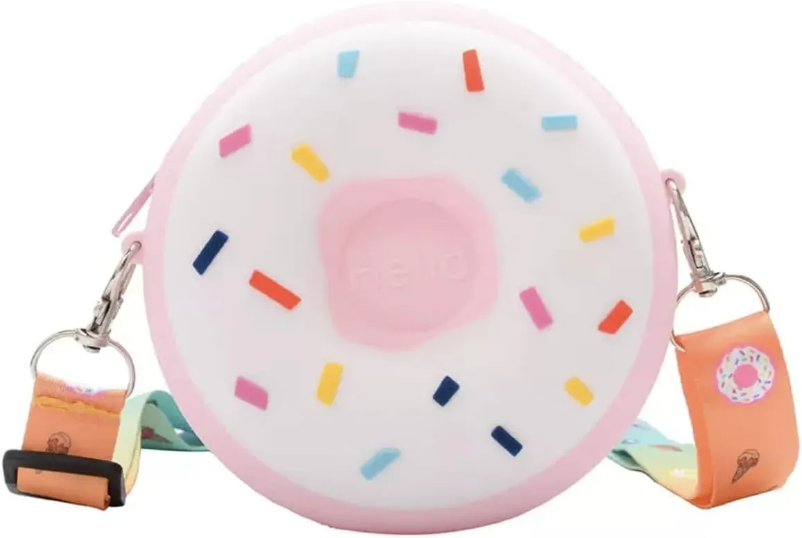 Donut Purse Crossbody Bag - Lovely Donut Pouch Wallet Key Bag, Gift for Girls, Women, Party Favors