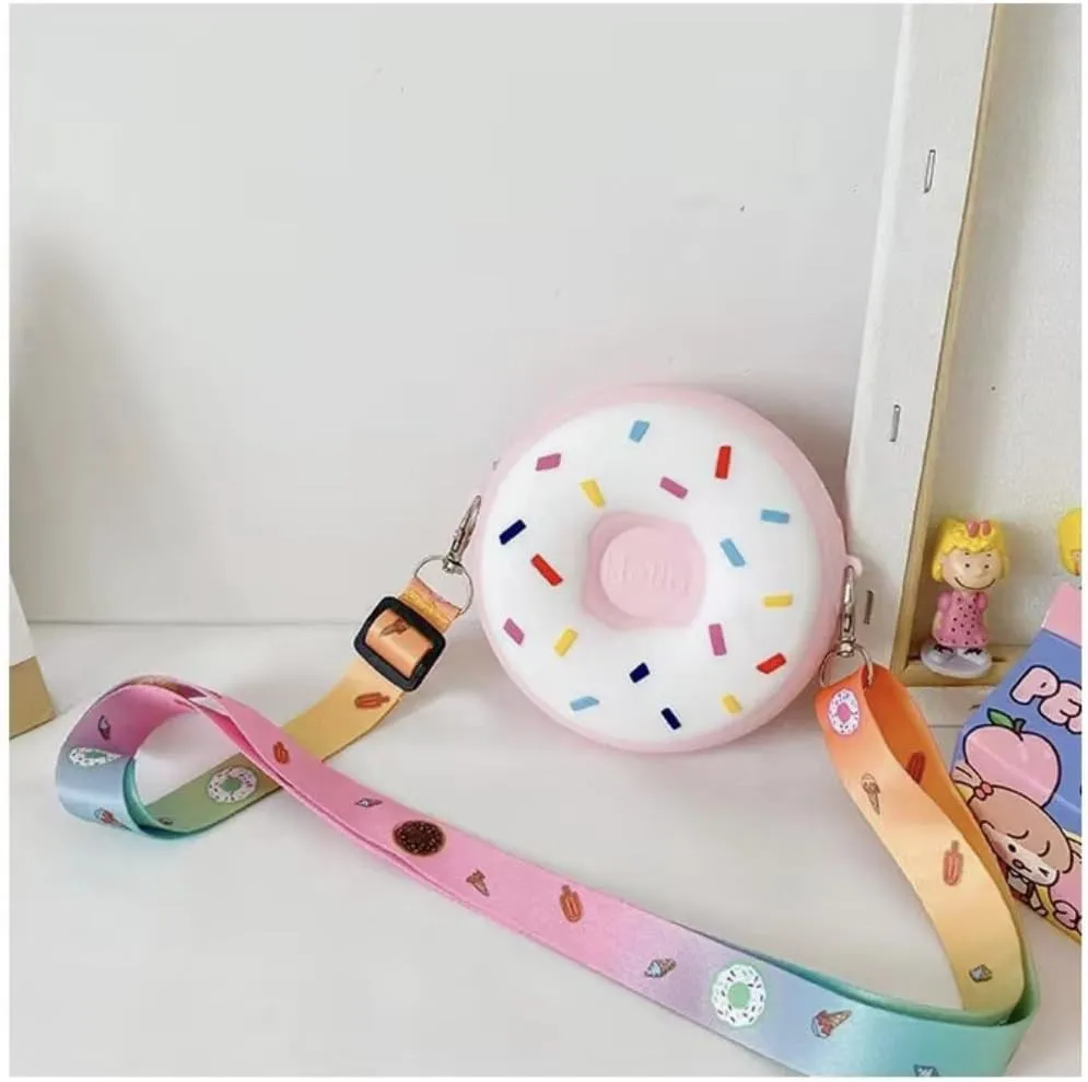 Donut Purse Crossbody Bag - Lovely Donut Pouch Wallet Key Bag, Gift for Girls, Women, Party Favors