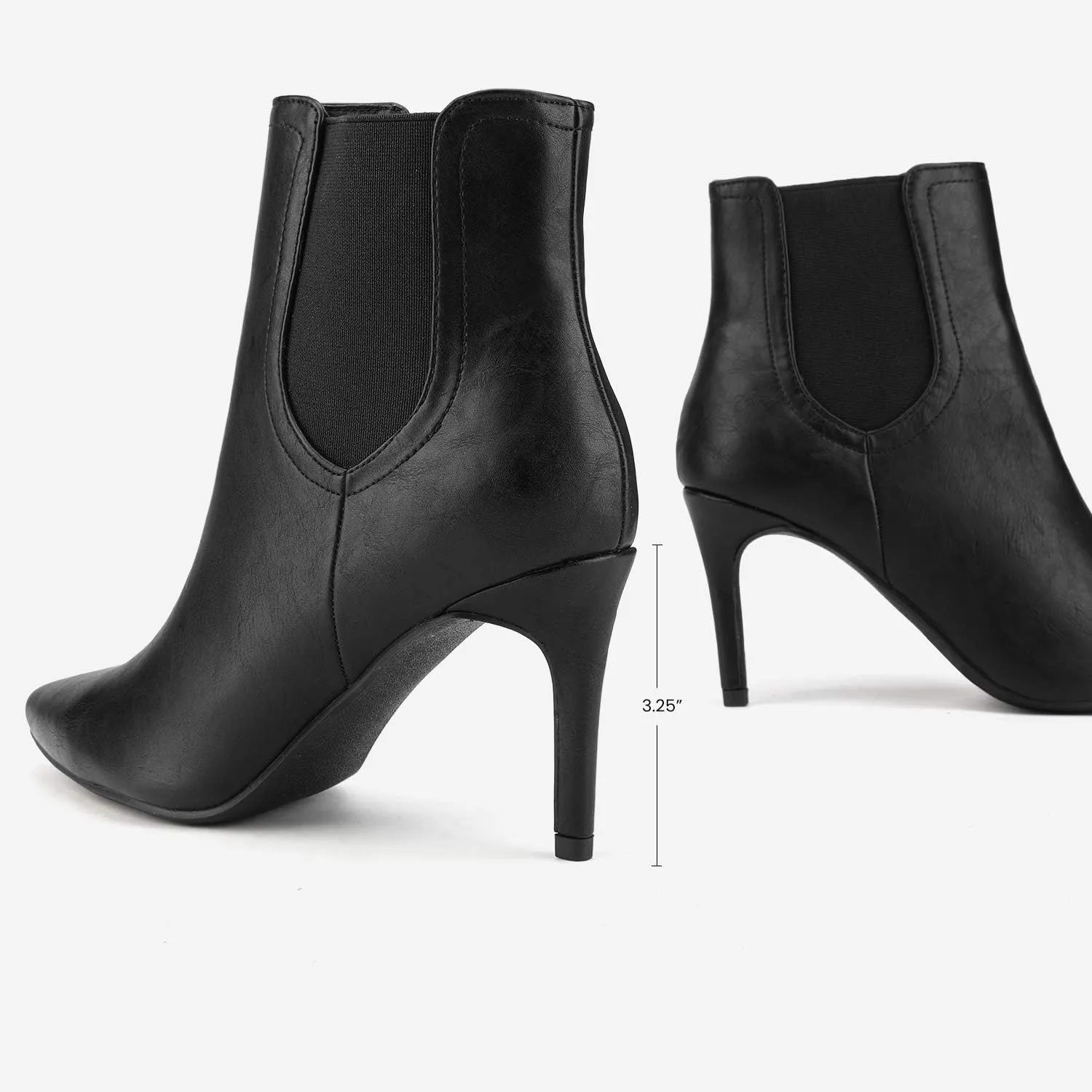 DREAM PAIRS Women's Pointed Toe Stiletto High Heel Ankle Booties