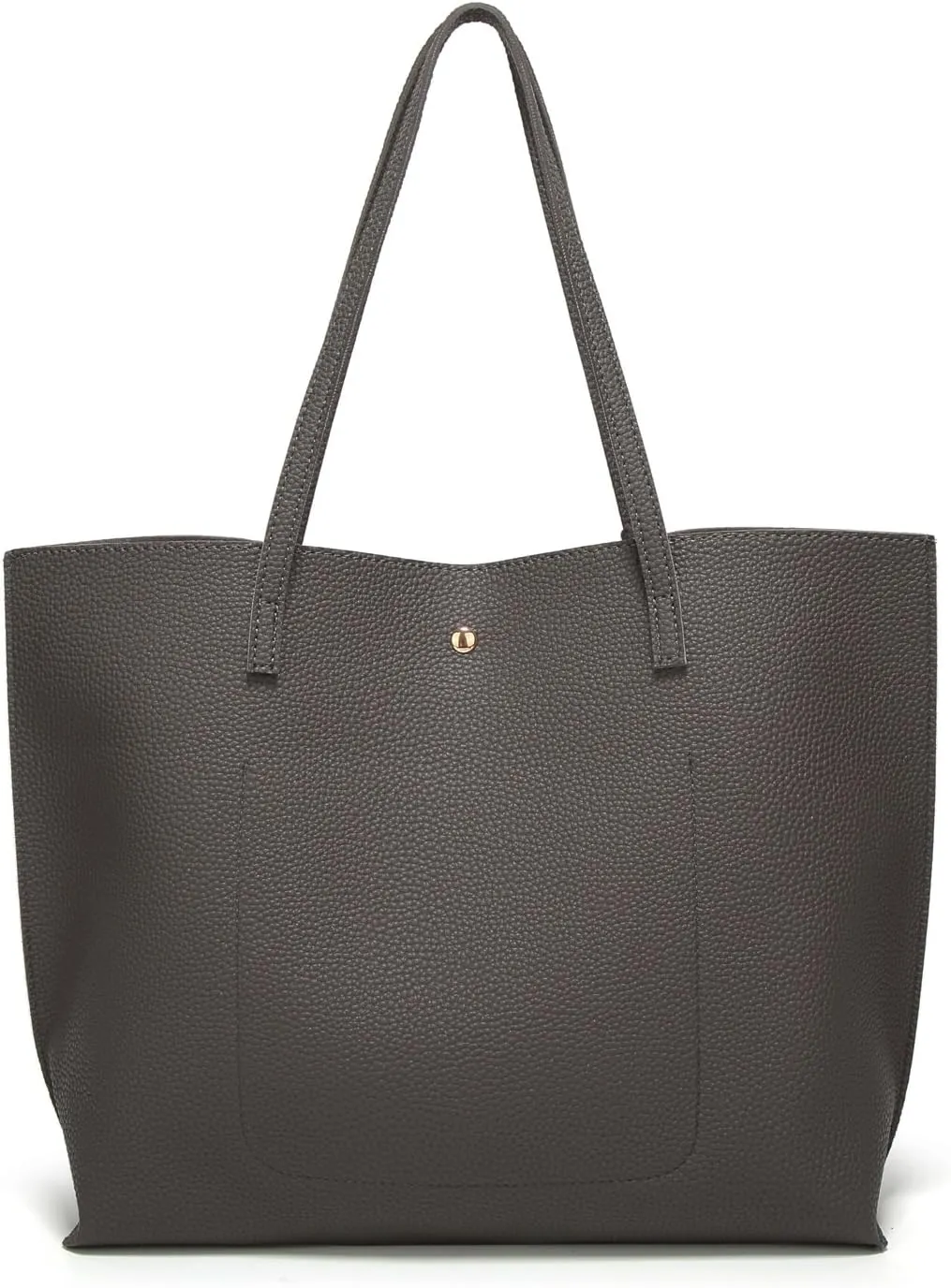 Dreubea Women's Soft Faux Leather Tote Shoulder Bag from, Big Capacity Tassel Handbag