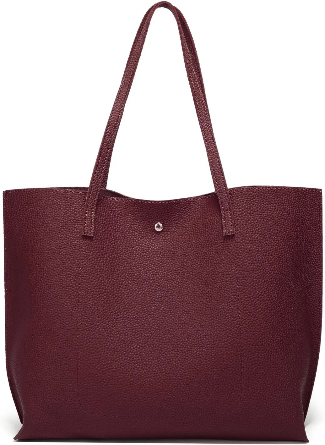 Dreubea Women's Soft Faux Leather Tote Shoulder Bag from, Big Capacity Tassel Handbag