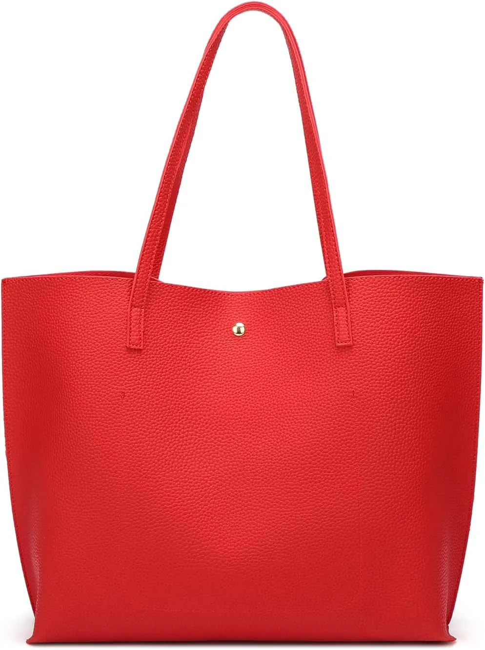 Dreubea Women's Soft Faux Leather Tote Shoulder Bag from, Big Capacity Tassel Handbag