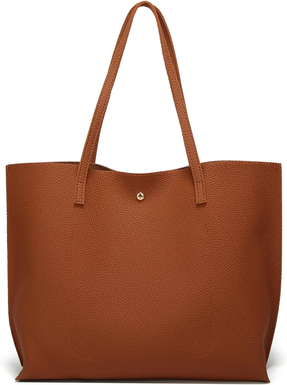 Dreubea Women's Soft Faux Leather Tote Shoulder Bag from, Big Capacity Tassel Handbag