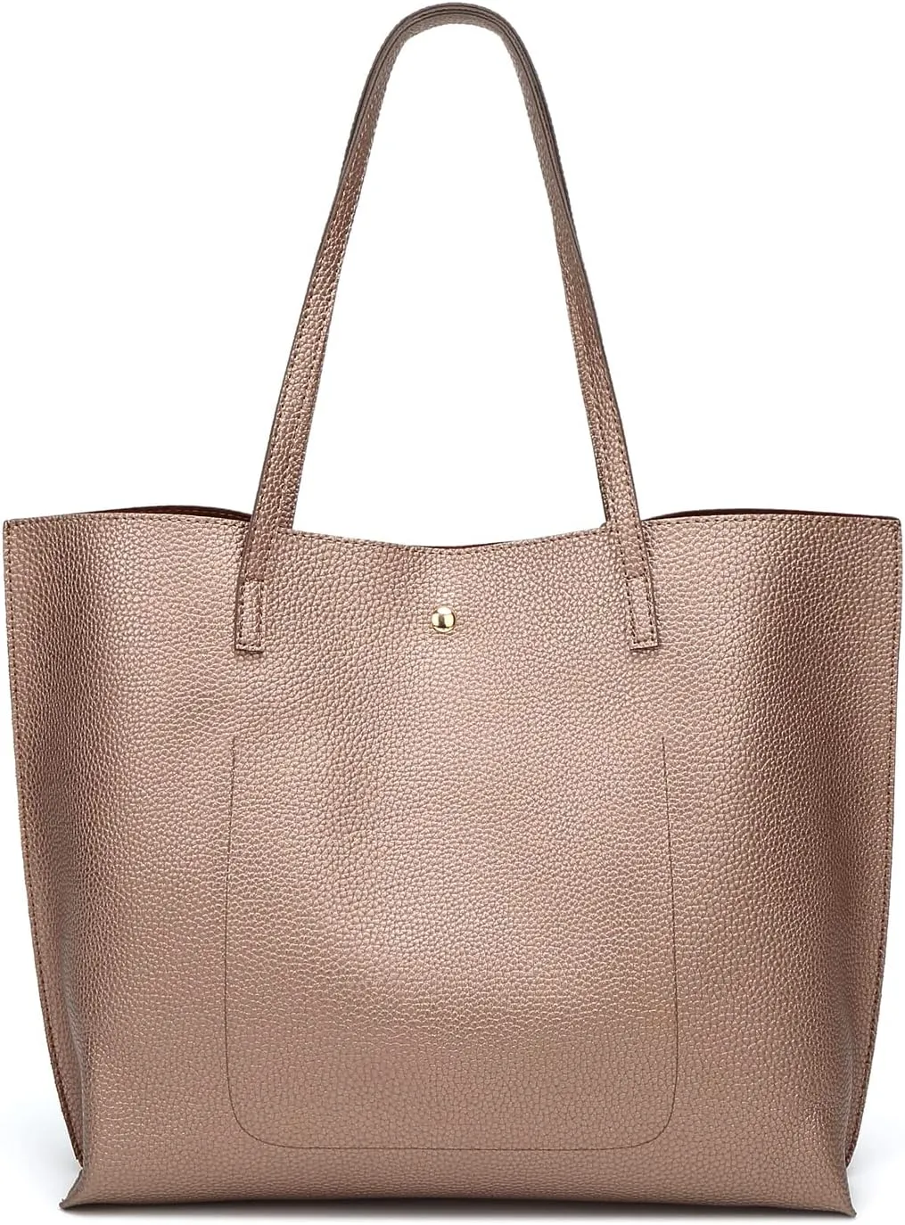 Dreubea Women's Soft Faux Leather Tote Shoulder Bag from, Big Capacity Tassel Handbag