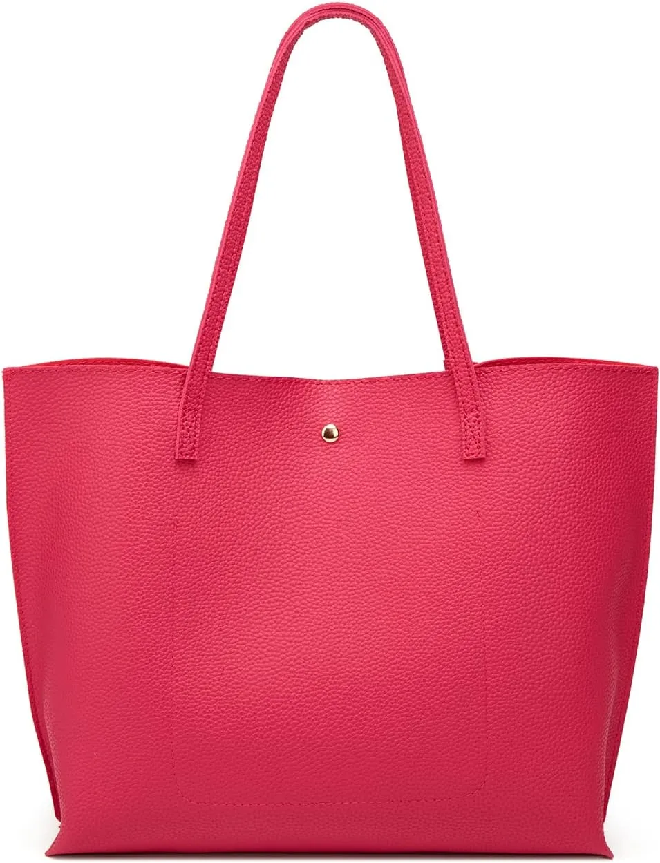 Dreubea Women's Soft Faux Leather Tote Shoulder Bag from, Big Capacity Tassel Handbag