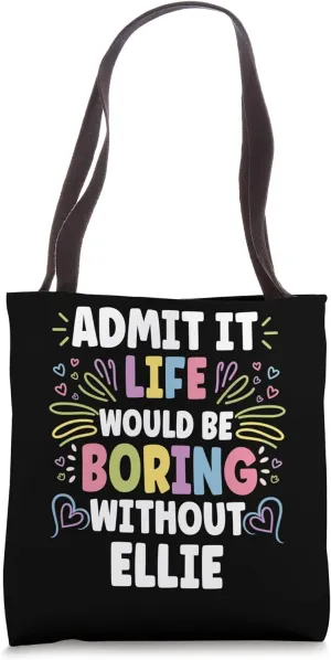 ELLIOT Personalized Name Funny Cute Custom ELLIOT Name Tote Bag