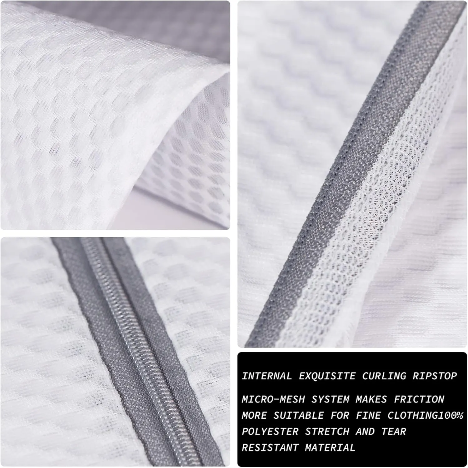Extra Large Honeycomb Mesh Laundry Bag125gsm Net Fabric Durable and Reusable Delicate Wash Bag,Travel Organization Bag for Lingerie,Clothes,Jeans,Bath Towel,Sock (Set of 4(2L 2XL))
