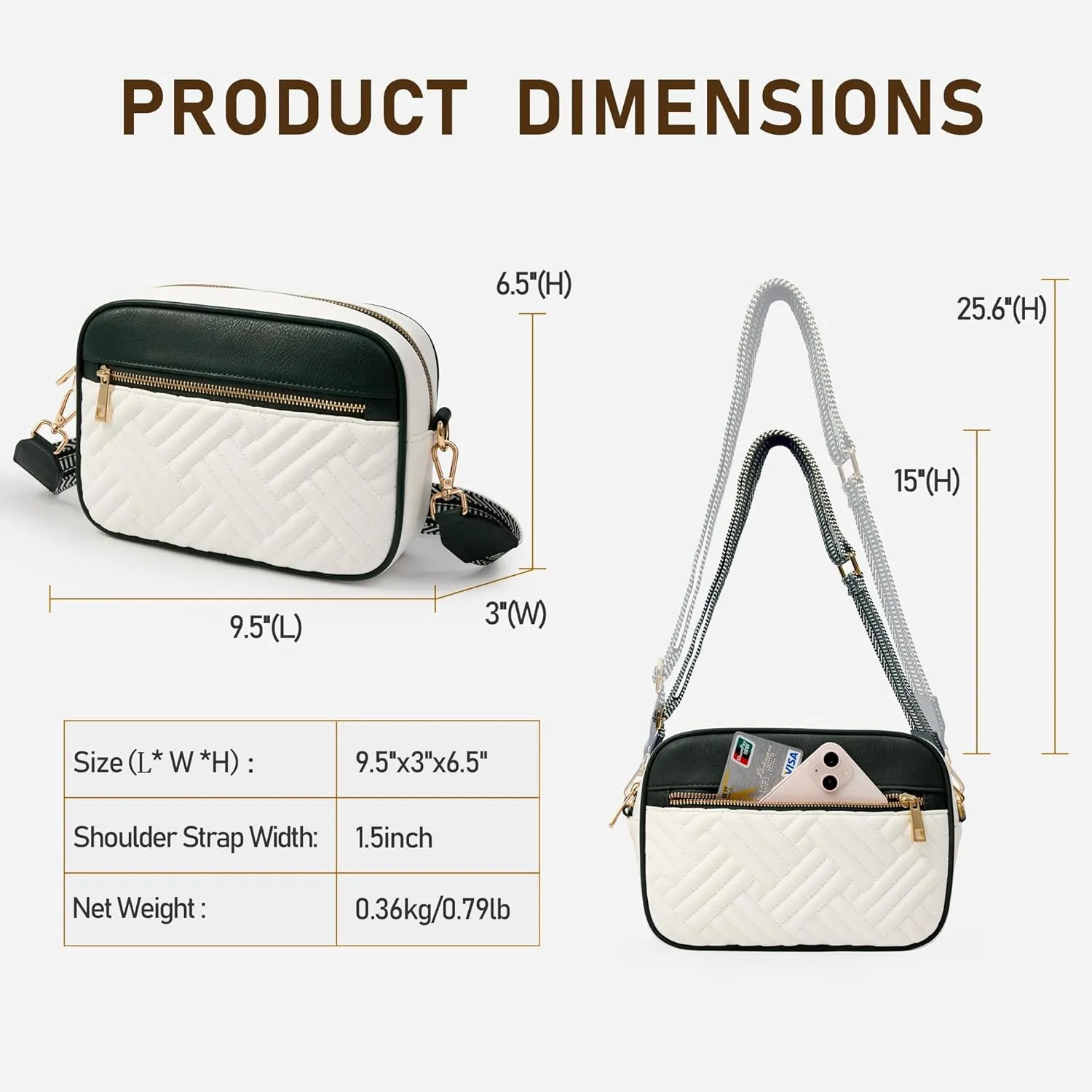 Fancy Forest Crossbody Bags for Women - Trendy Vegan Leather Small Purse, Travel-Ready Designer Accessory