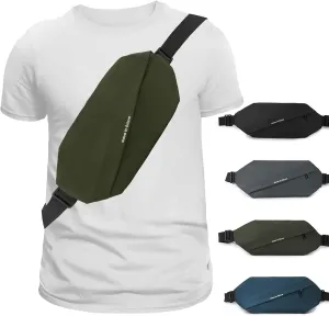 Fanny Pack for Men & Women - Waterproof Anti-Theft Sling Bag with Multiple Pockets, Waist Pack & Crossbody Chest Bag for Travel, Gym, Hiking, Cycling